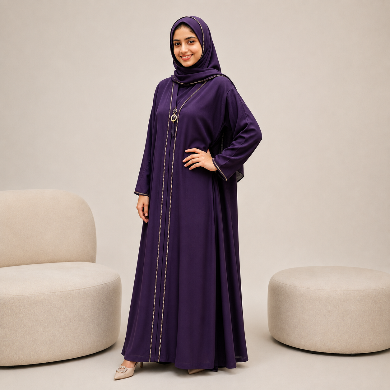 Premium Dubai Cherry Abaya
